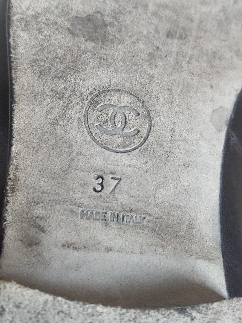 CHANEL ブラック ローファー37サイズ【中古品】【人気】