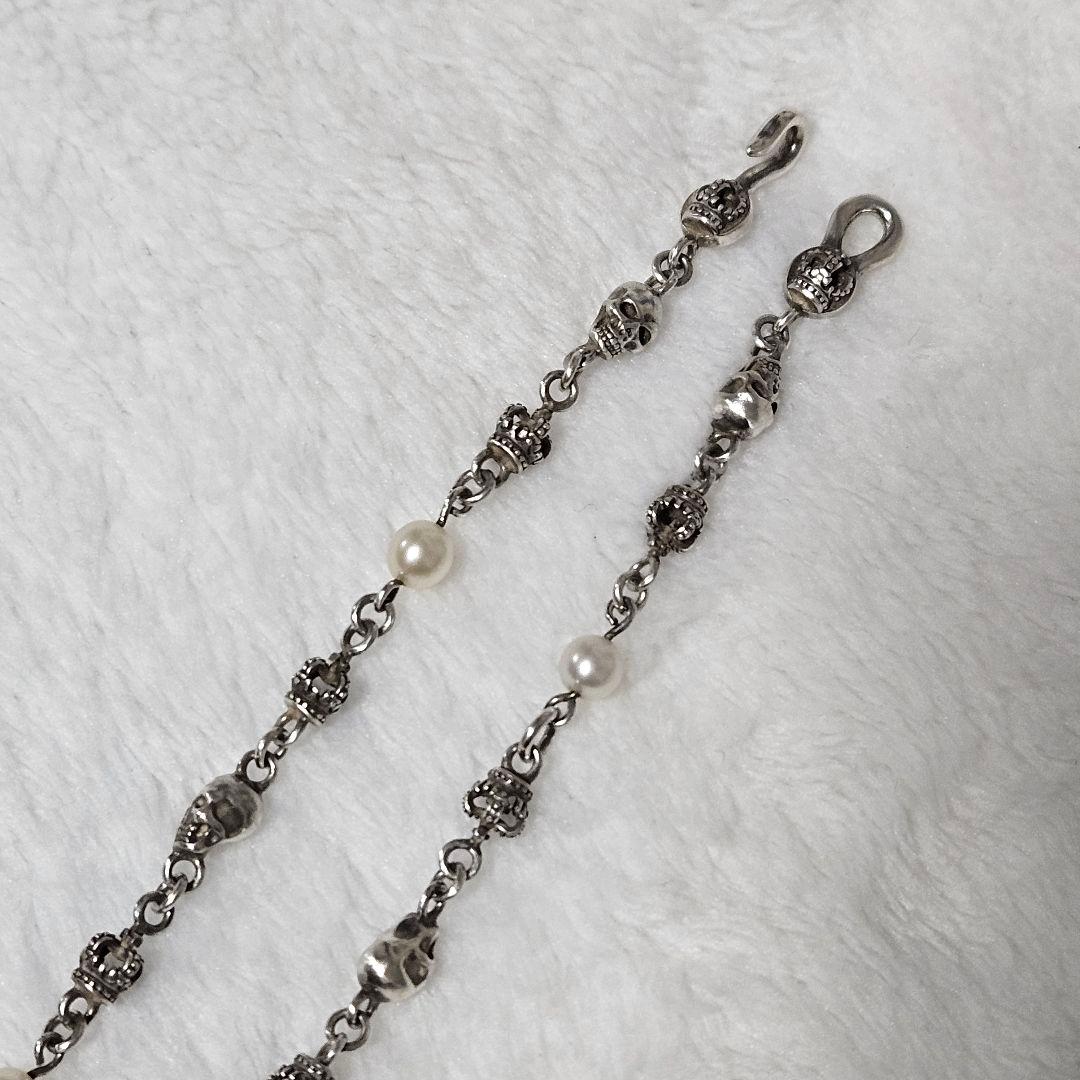 JUSTIN DAVIS SKULL DIVINE STONE チェーン50cm