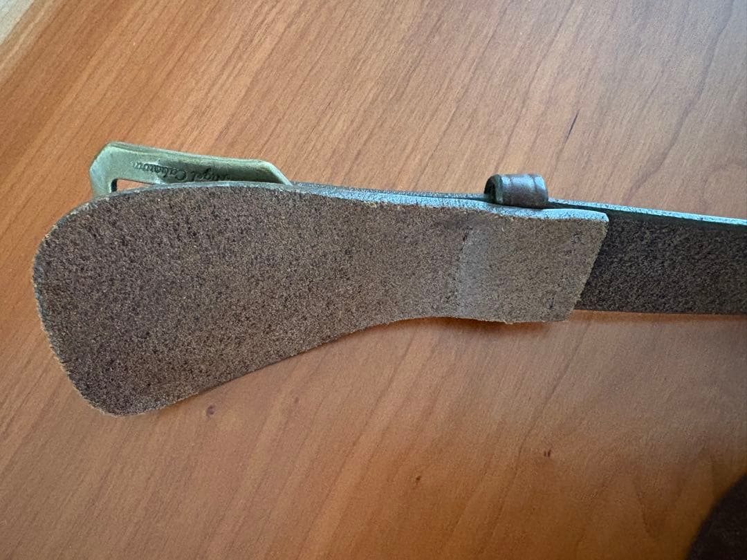 ナイジェルケーボンレザーベルト