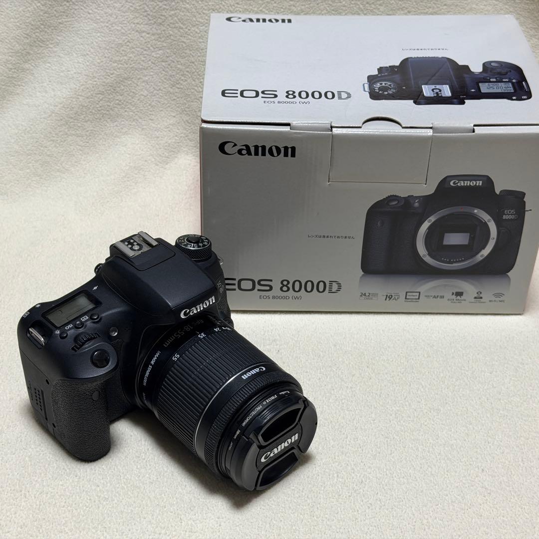 美品 Canon EOS 8000D EFS 18-55mm セット 箱あり