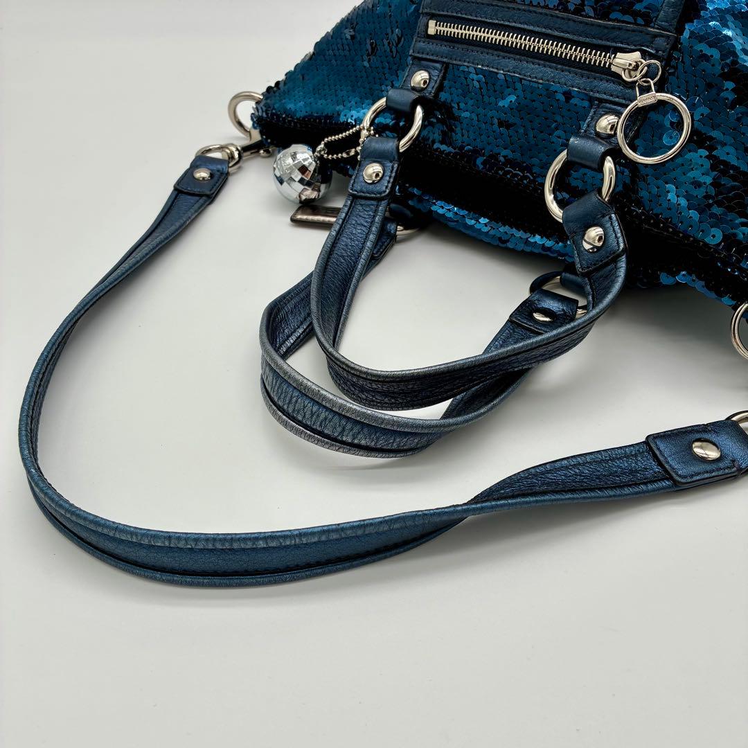 バッグ COACH Poppy Sequin Spotlight 2way Bag