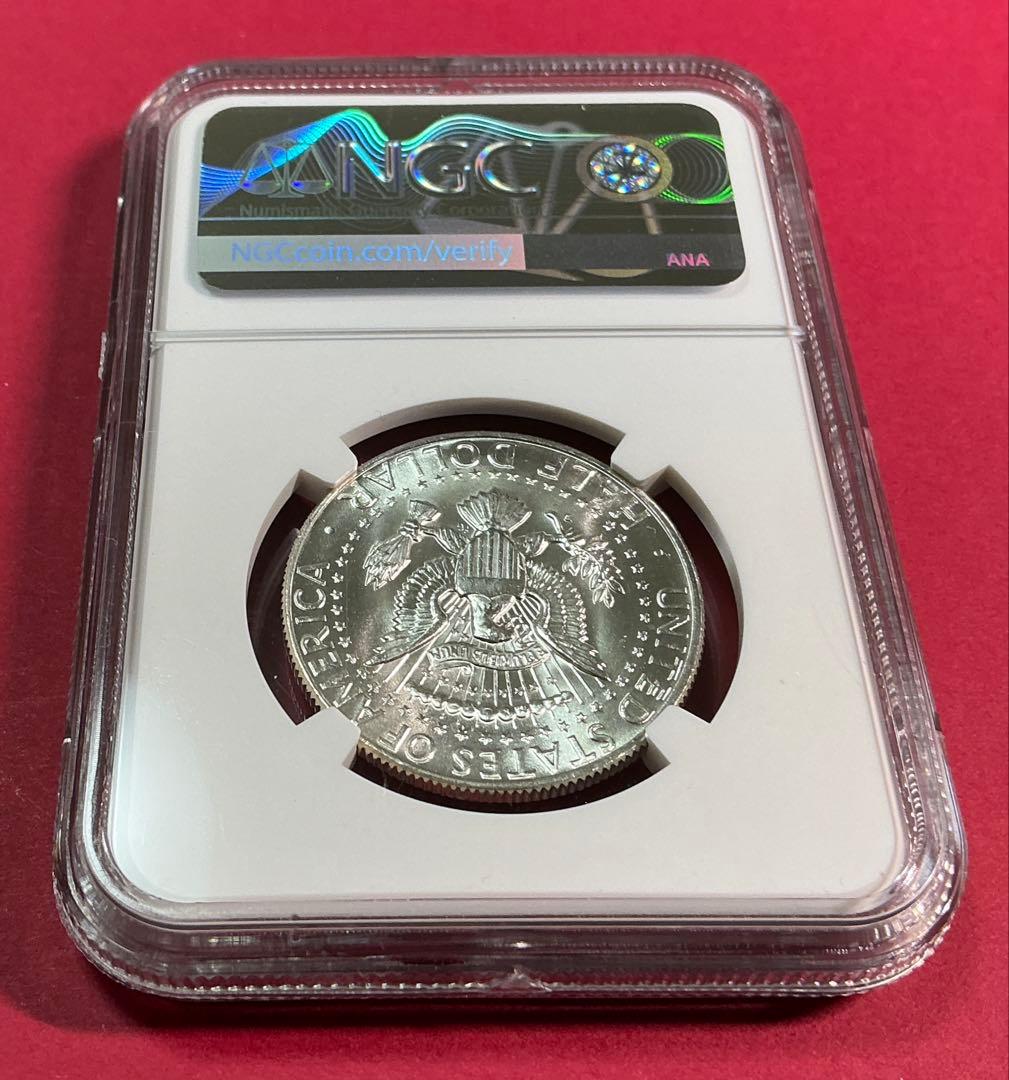 1964年 ケネディ ハーフダラー 銀貨 NGC MS64 FIRST YEAR