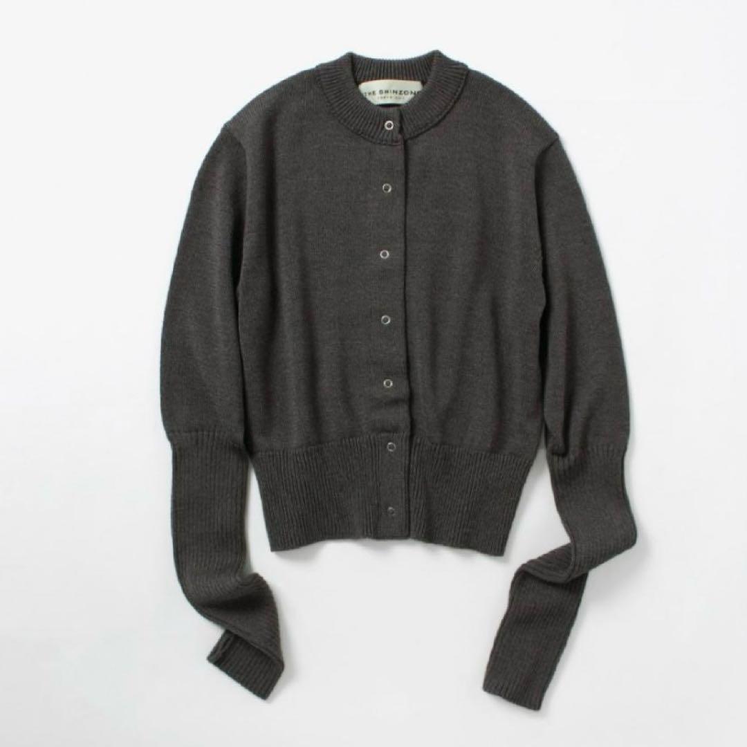 THE SHINZONE ロングリブカーディガン グレー サイズFREE