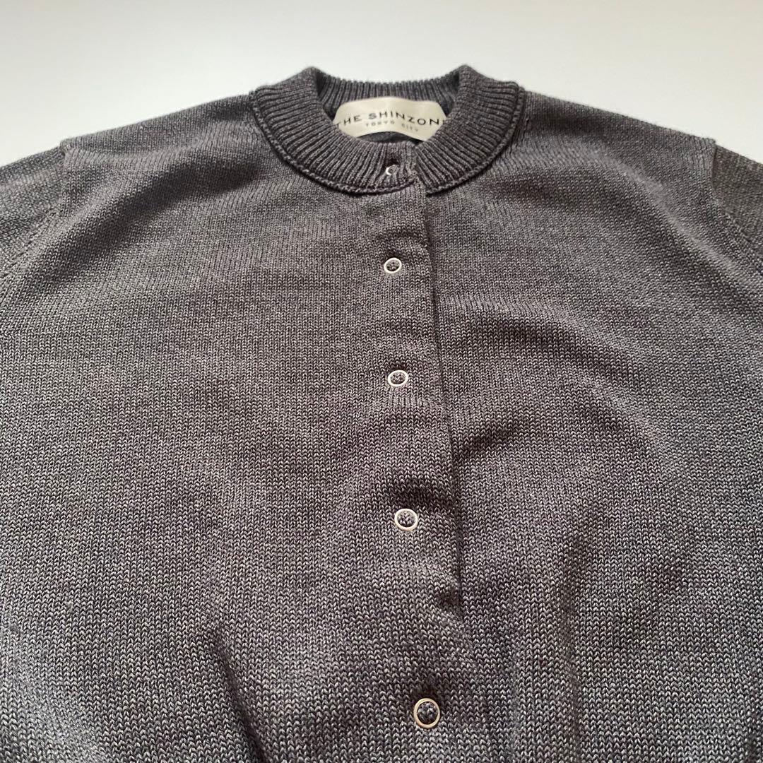 THE SHINZONE ロングリブカーディガン グレー サイズFREE