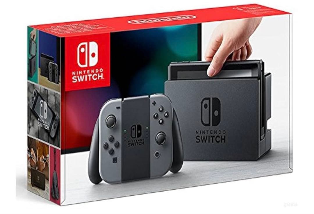 [中古]Nintendo Switch 本体 グレーどうぶつの森カセットセット