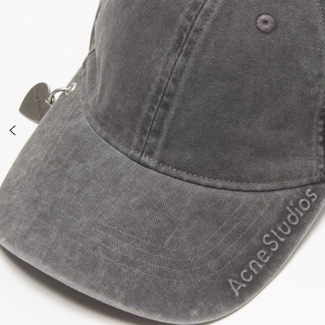 Acne Studios ペンダントツイルキャップ グレー ワンサイズ