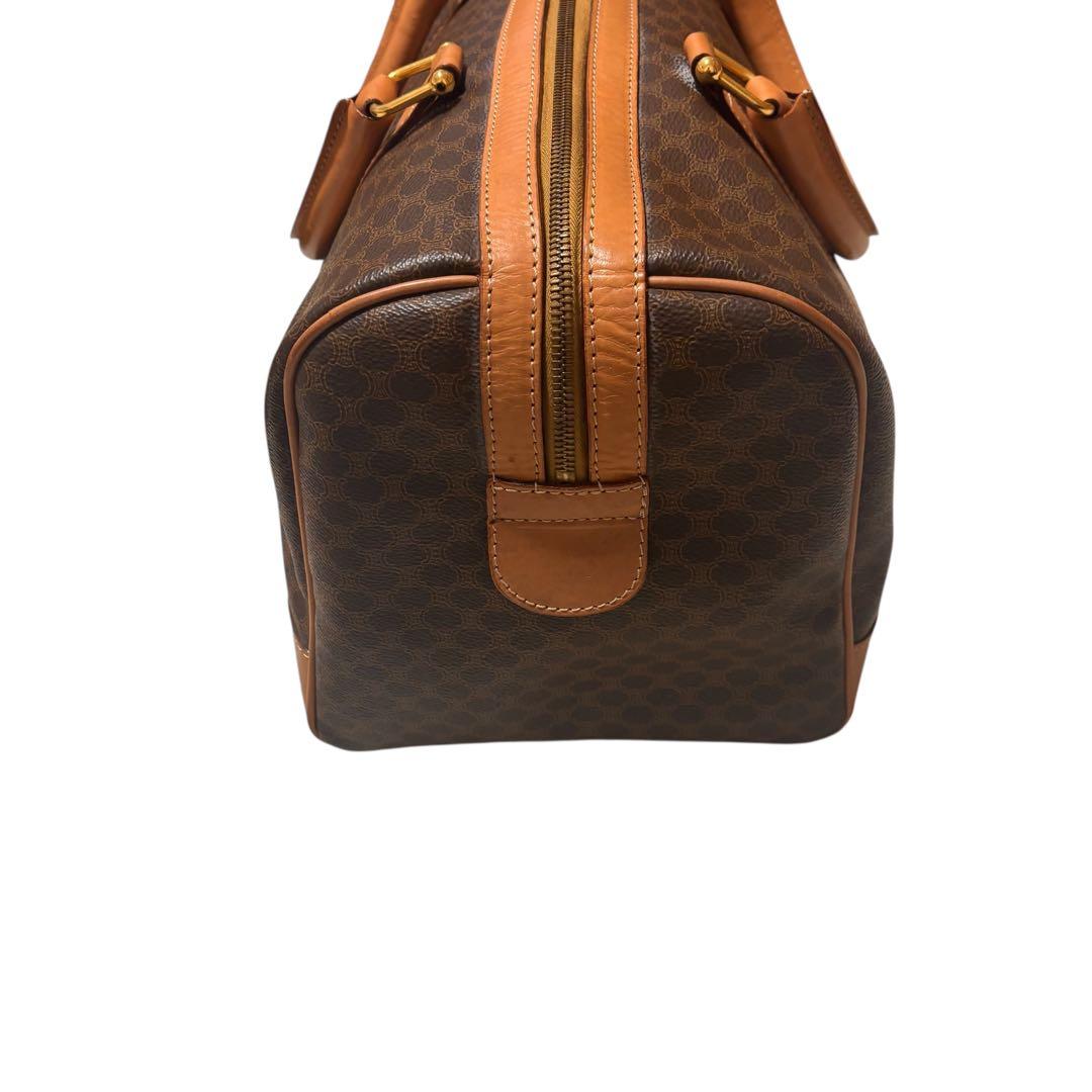 CELINE ブラウン レザーボストンバッグ