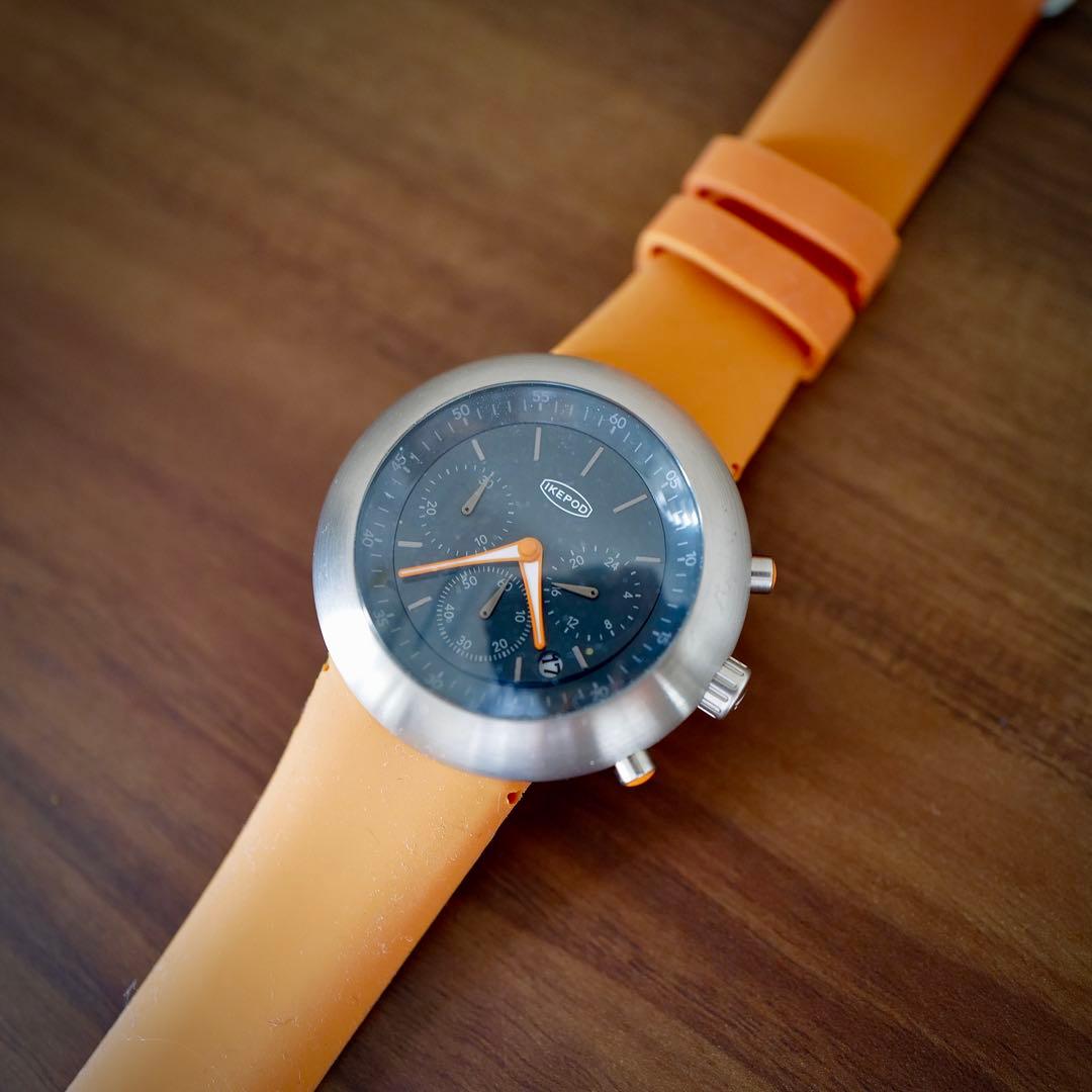 IKEPOD クロノグラフ 時計 オレンジ