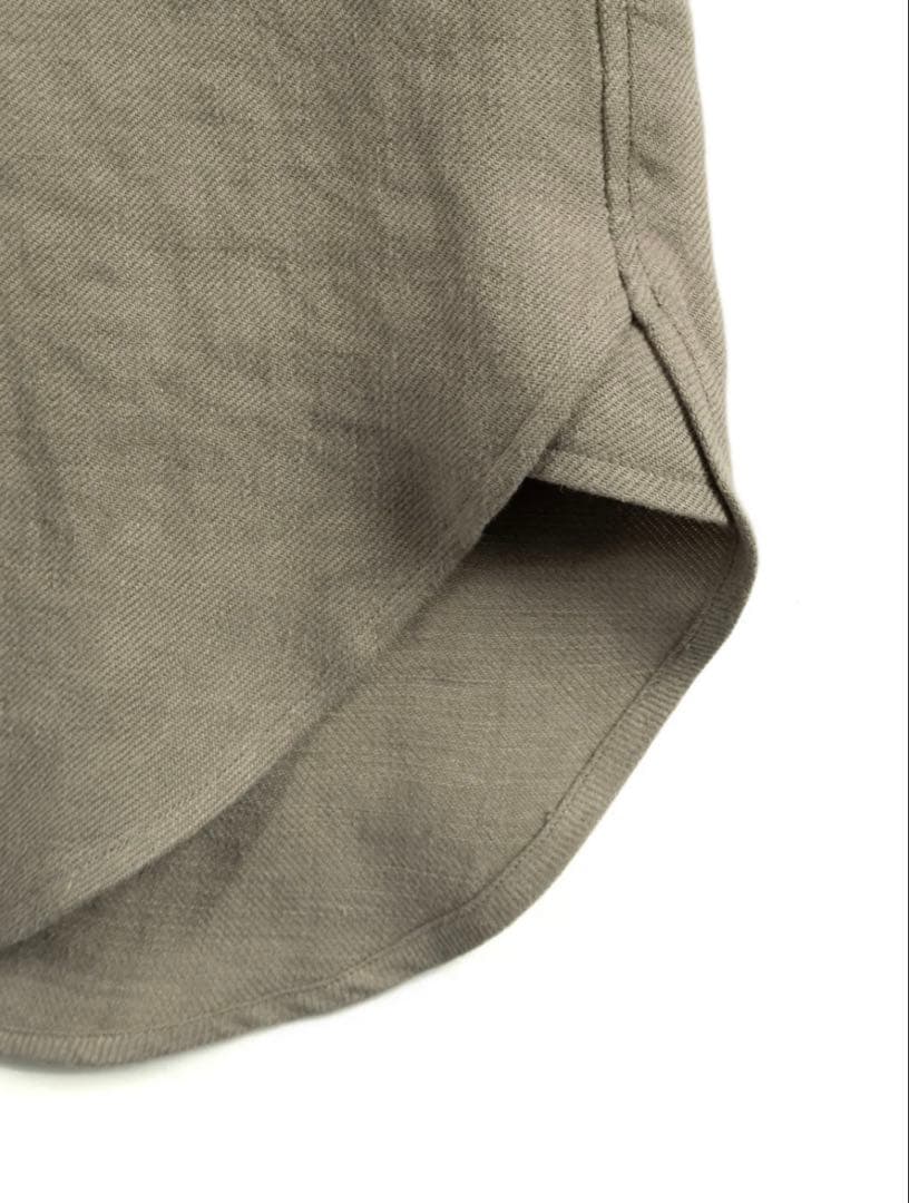 新品Cornier WASHED LINEN TWILL WORK SHIRTS