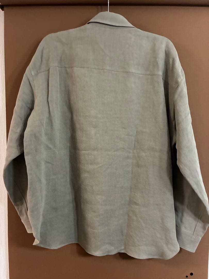 新品Cornier WASHED LINEN TWILL WORK SHIRTS