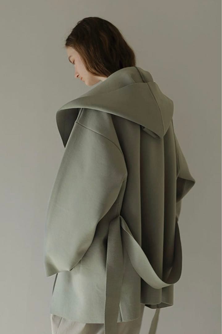 【未使用】ETRE TOKYO ダブルフェイスニットフーディコート