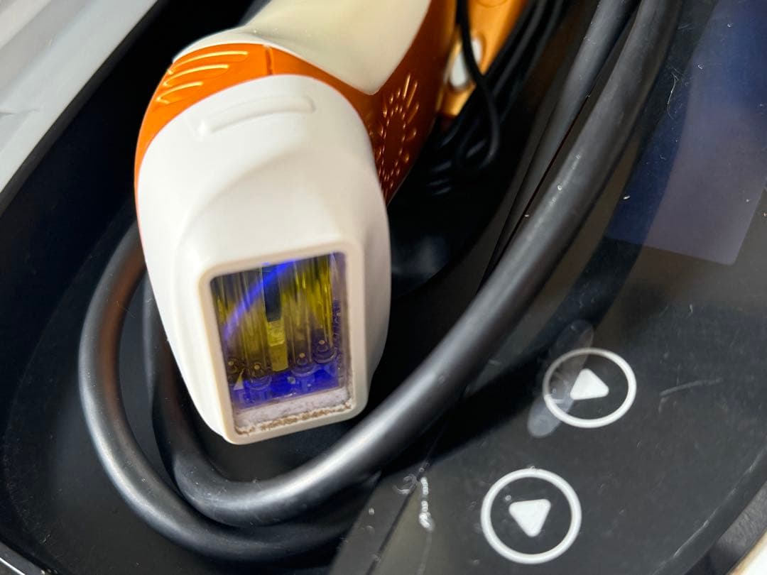 KE-NON 脱毛器 オレンジ色 カートリッジ4個付き