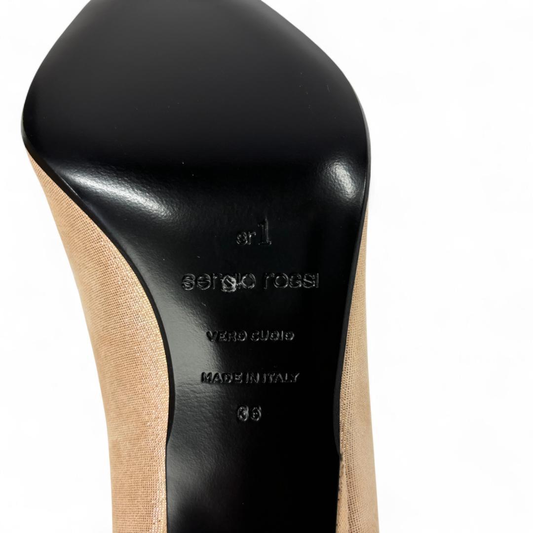 レアカラー セルジオロッシ SR1 ピンクベージュ 36 23cm 結婚式など