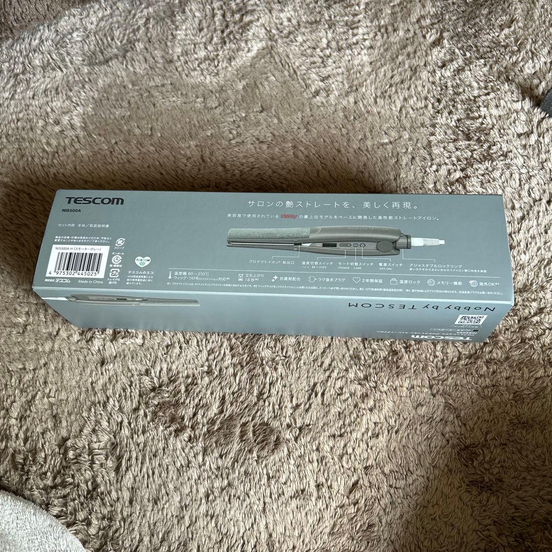 TESCOM ストレートヘアアイロン N40A グレー