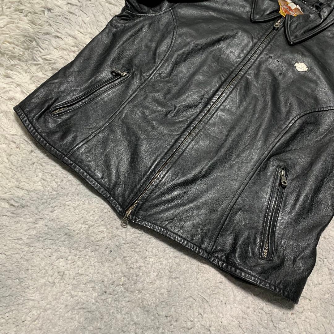 美品 希少 2XL ハーレーダビッドソン　レザージャケット