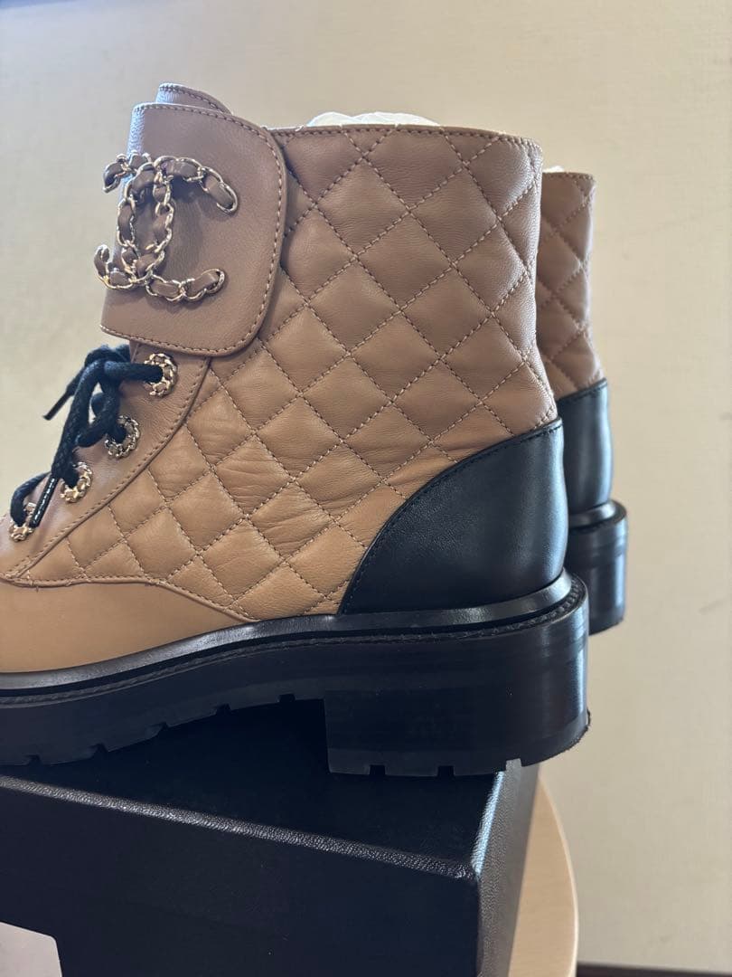 CHANEL シャネル ブーツ 39 キルティング ココマーク 正規品