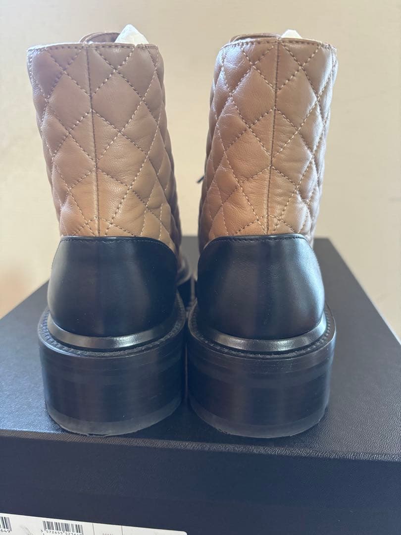 CHANEL シャネル ブーツ 39 キルティング ココマーク 正規品