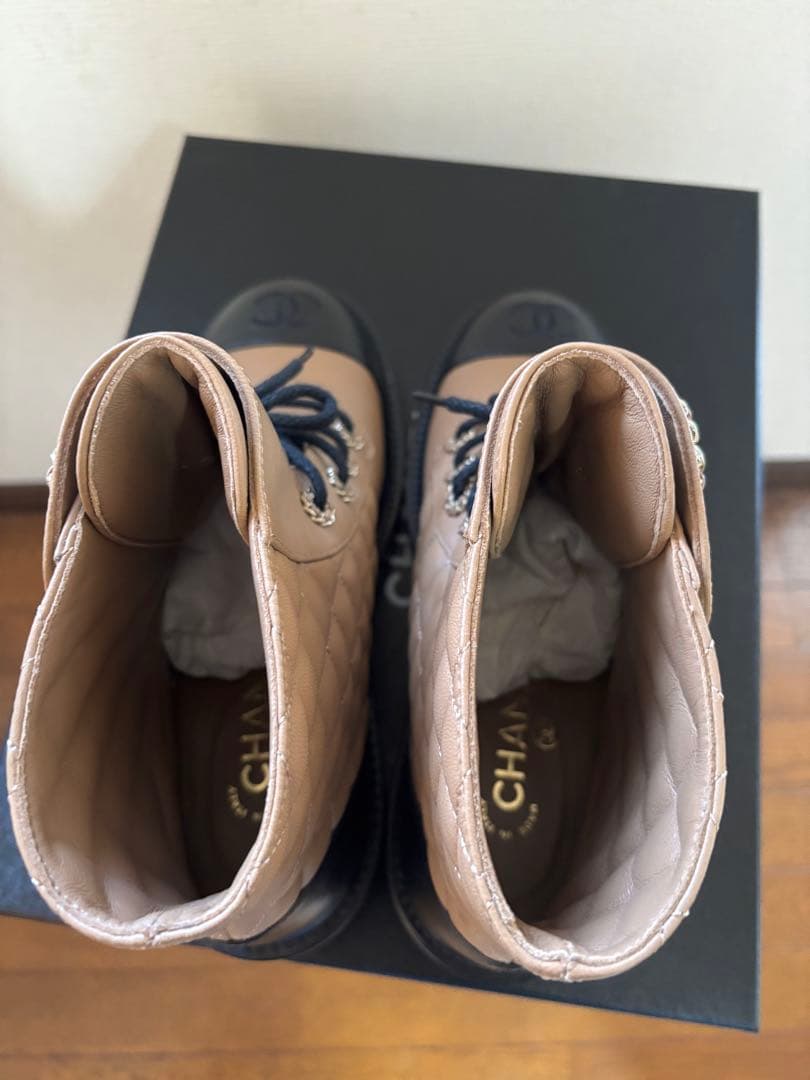 CHANEL シャネル ブーツ 39 キルティング ココマーク 正規品