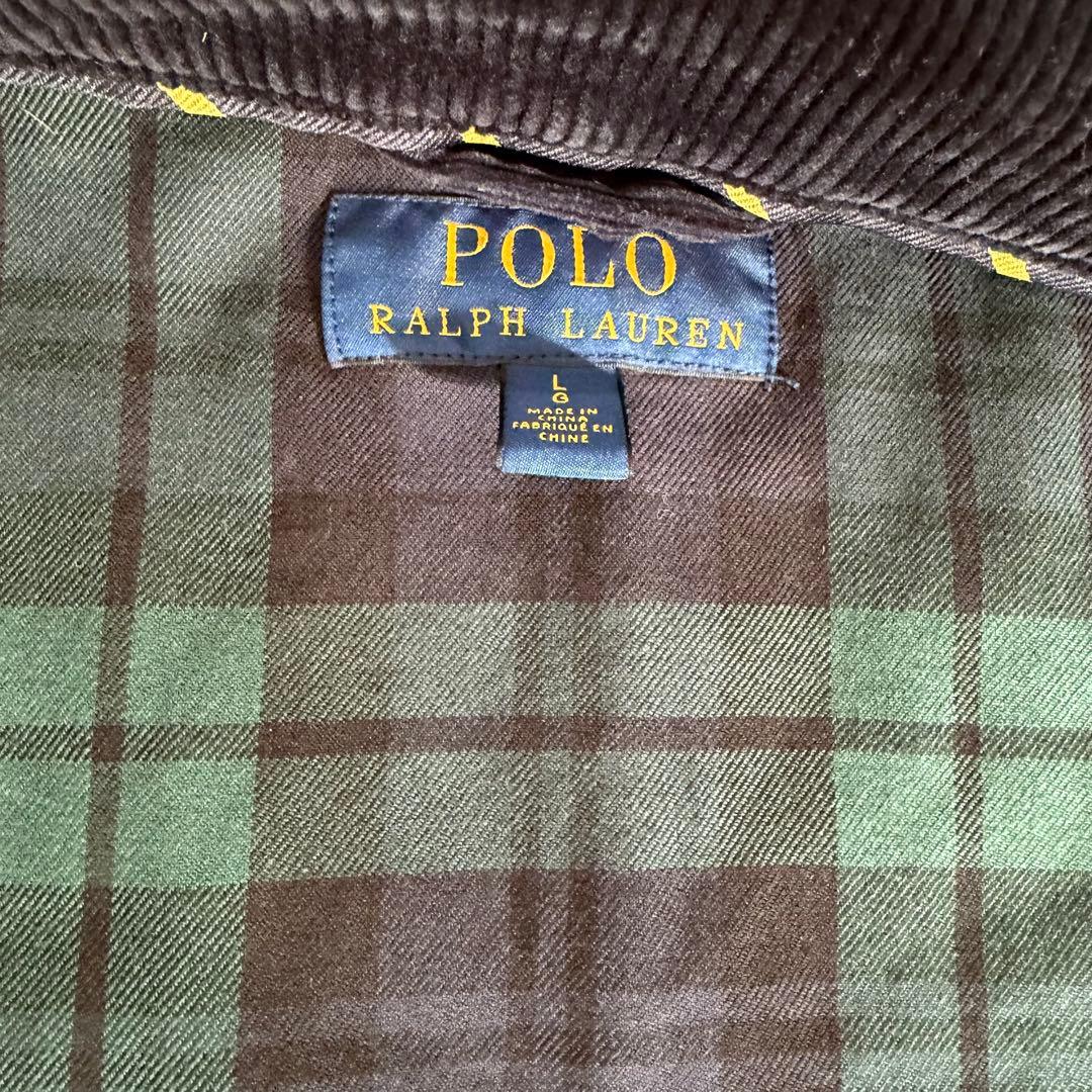 ポロラルフローレン　ハリントンジャケット　 コーデュロイ スイングトップ　L
