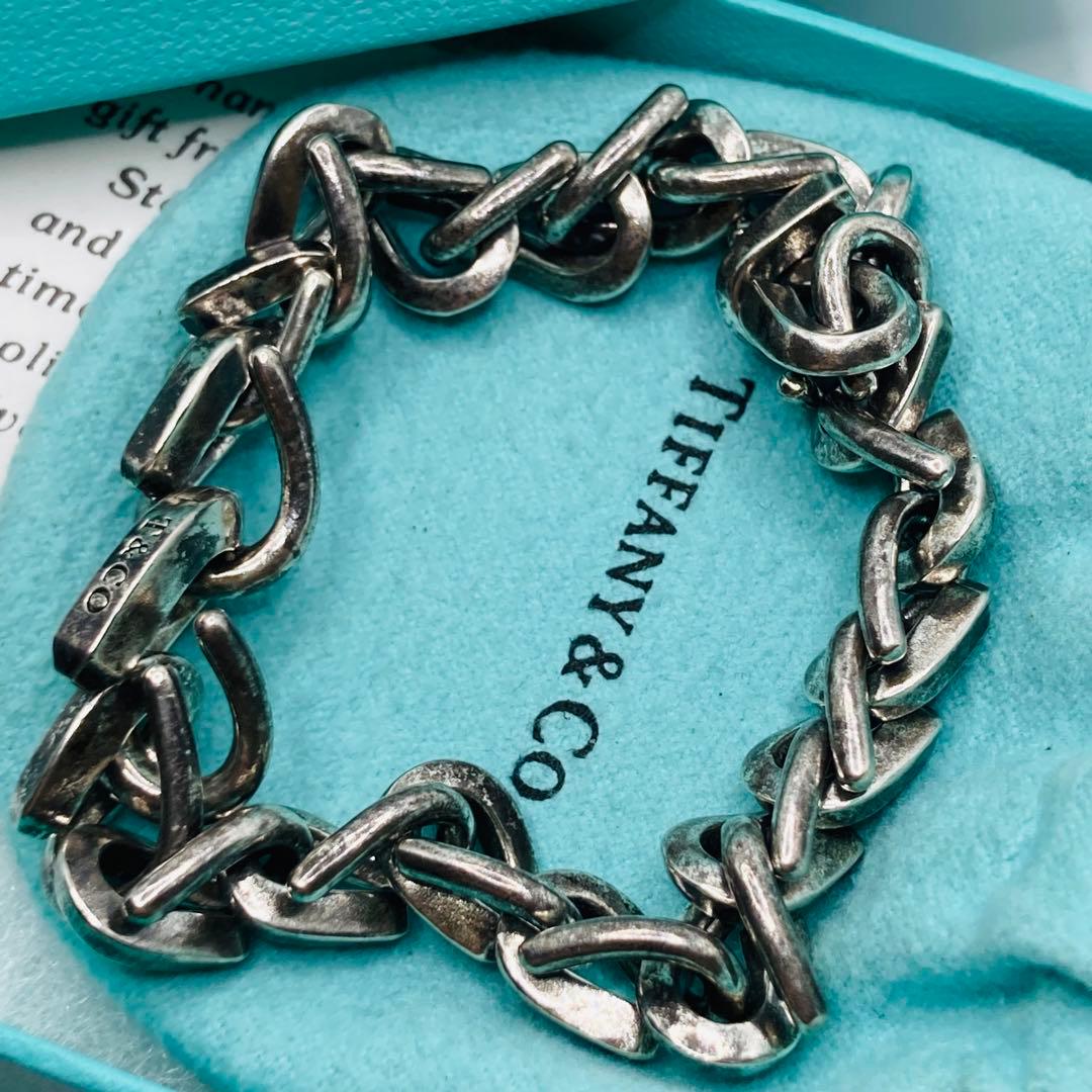 極美品✨ ティファニー ブレスレット フォージ ミディアム AG925 いぶし
