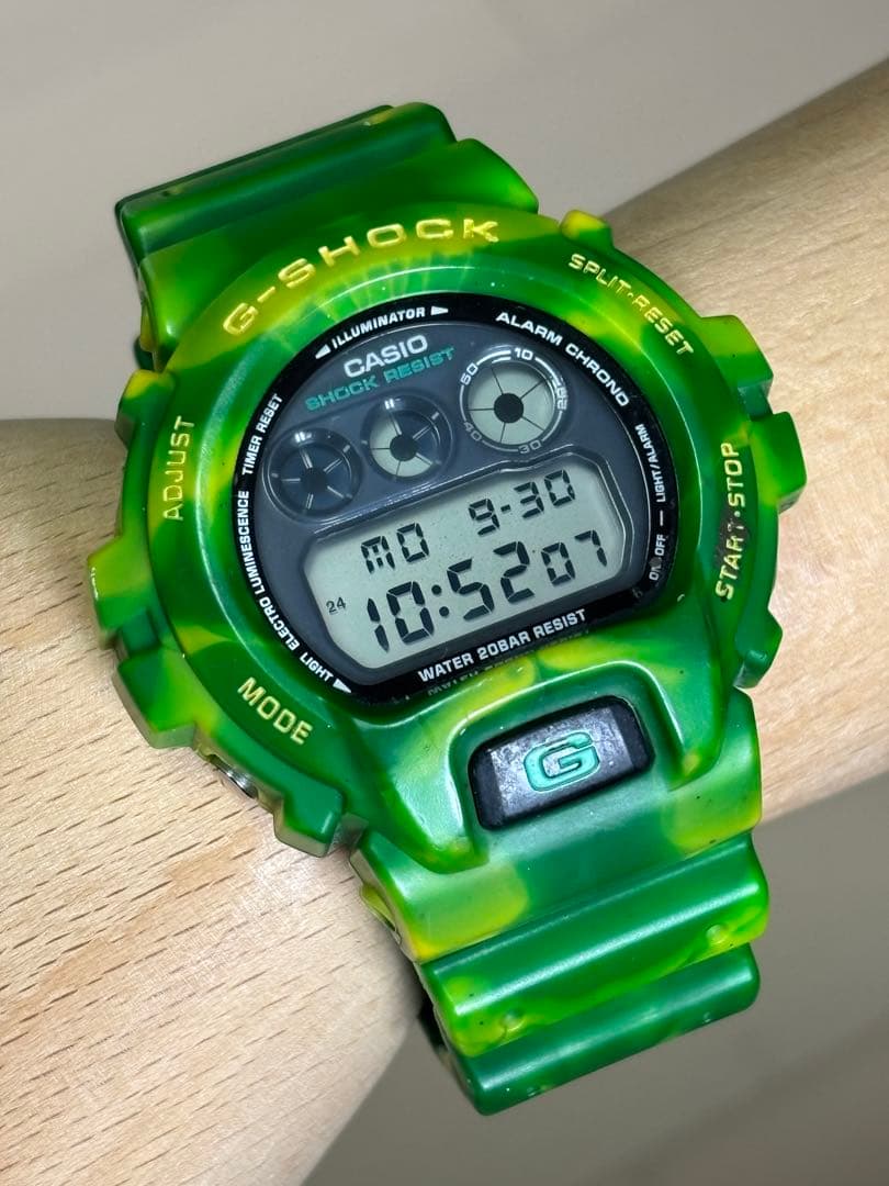 G-SHOCK/ジャミンカラー/迷彩/カモ/マーブル/三ツ目/限定/グリーン/緑