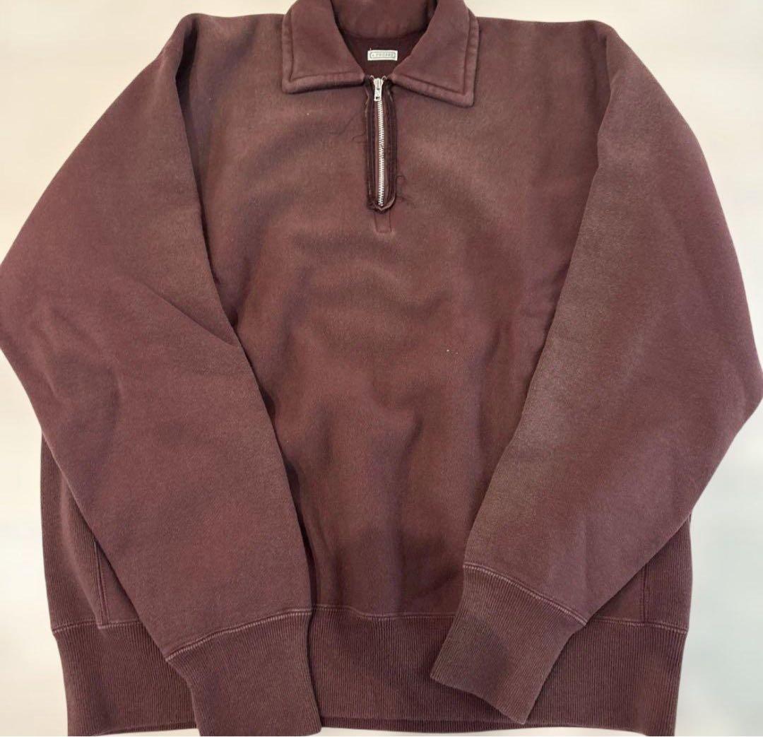 トップス a.presse Vintage Half Zip Sweat Shirt 3