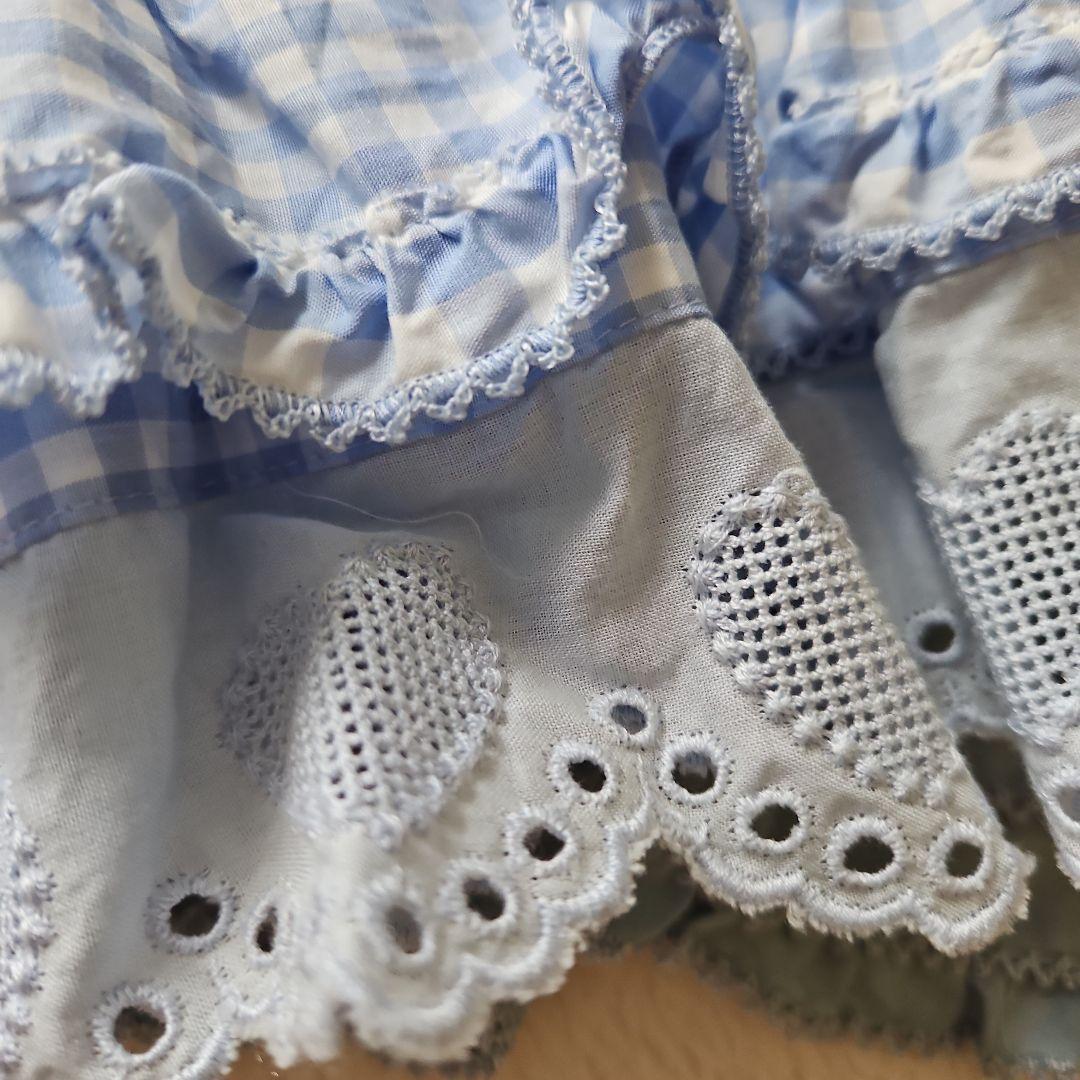 ★ピンクハウス★❤️青木美沙子さんコラボのロングスカート✨ブルー×白ギンガム