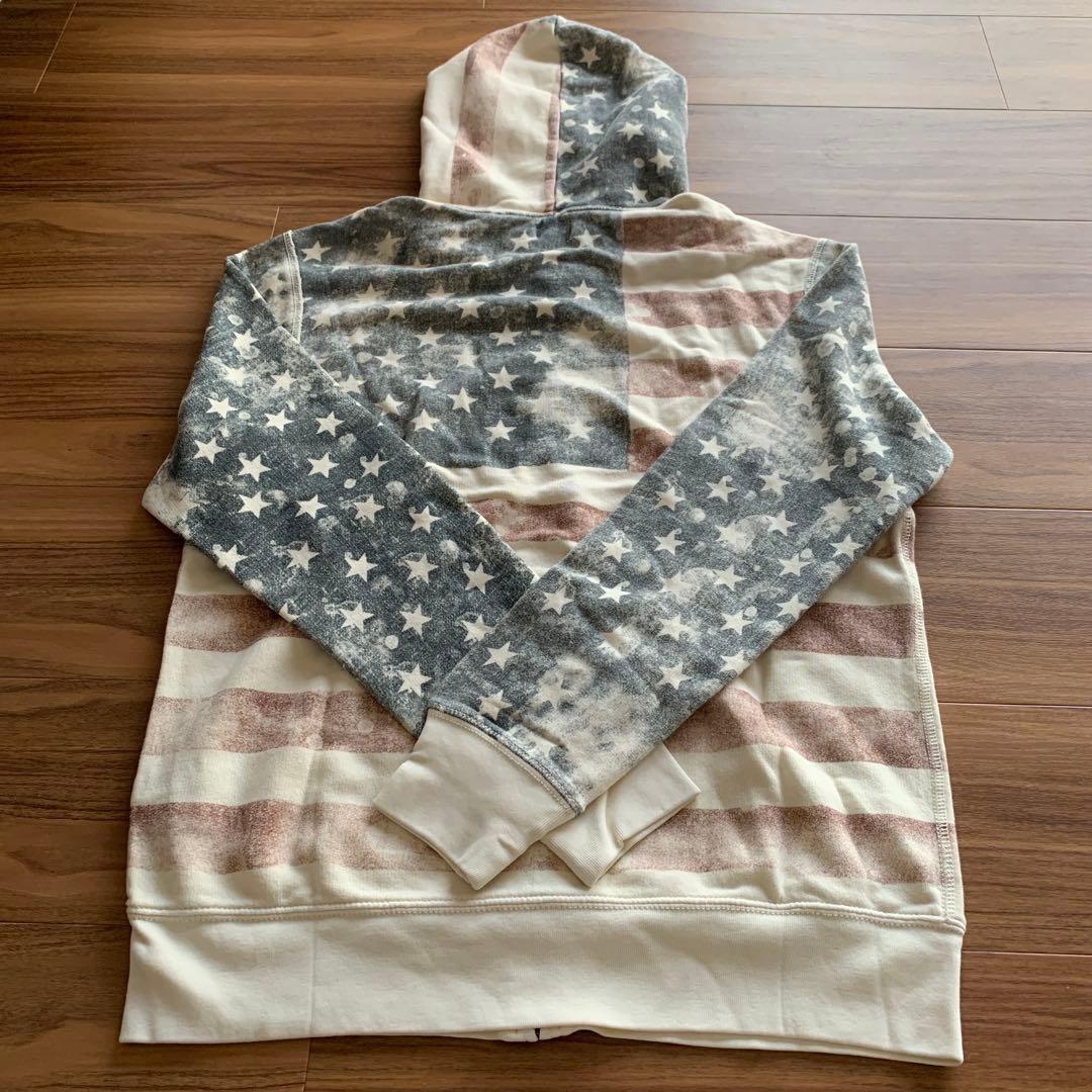 デニムアンドサプライ ラルフローレン　星条旗　M パーカー　ヴィンテージ