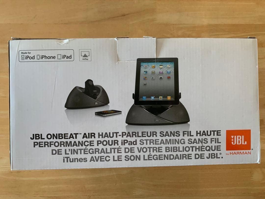 AirPlay対応ドックスピーカー「JBL ONBEAT AIR」+変換アダプタ