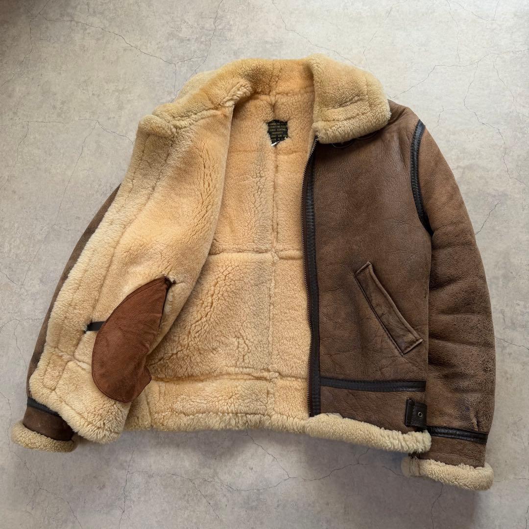 INSIGNIA LEATHER B-3 ムートンジャケット USA製
