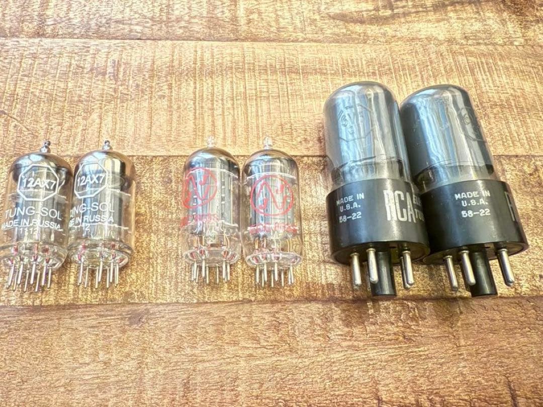 真空管セット12AX7/6V6GT 厳選3ペアRCA /Tung-Sol /JJ