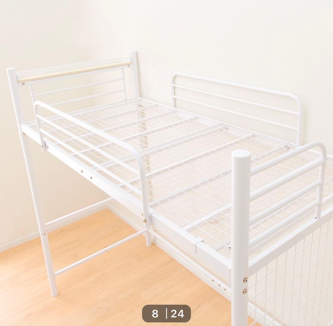 ニトリ階段付きロフトベッド ホワイト