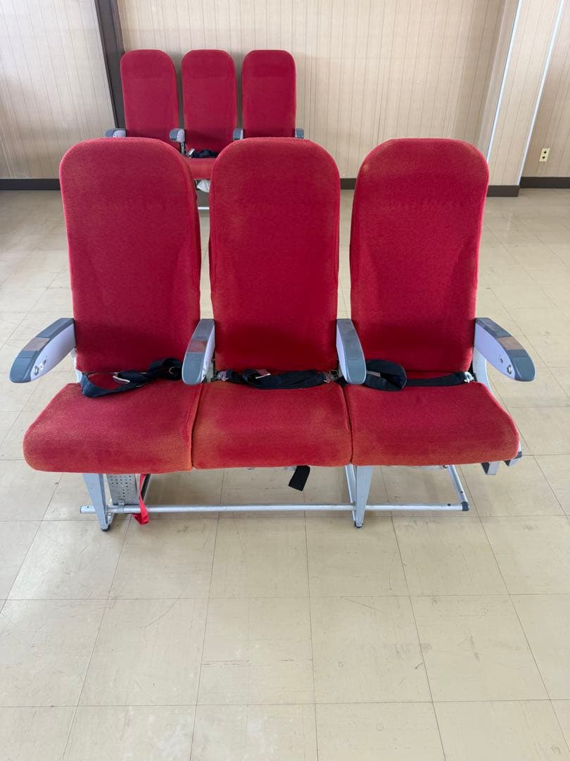 観光専門学校使用品　飛行機　旅客機　椅子　実習用④