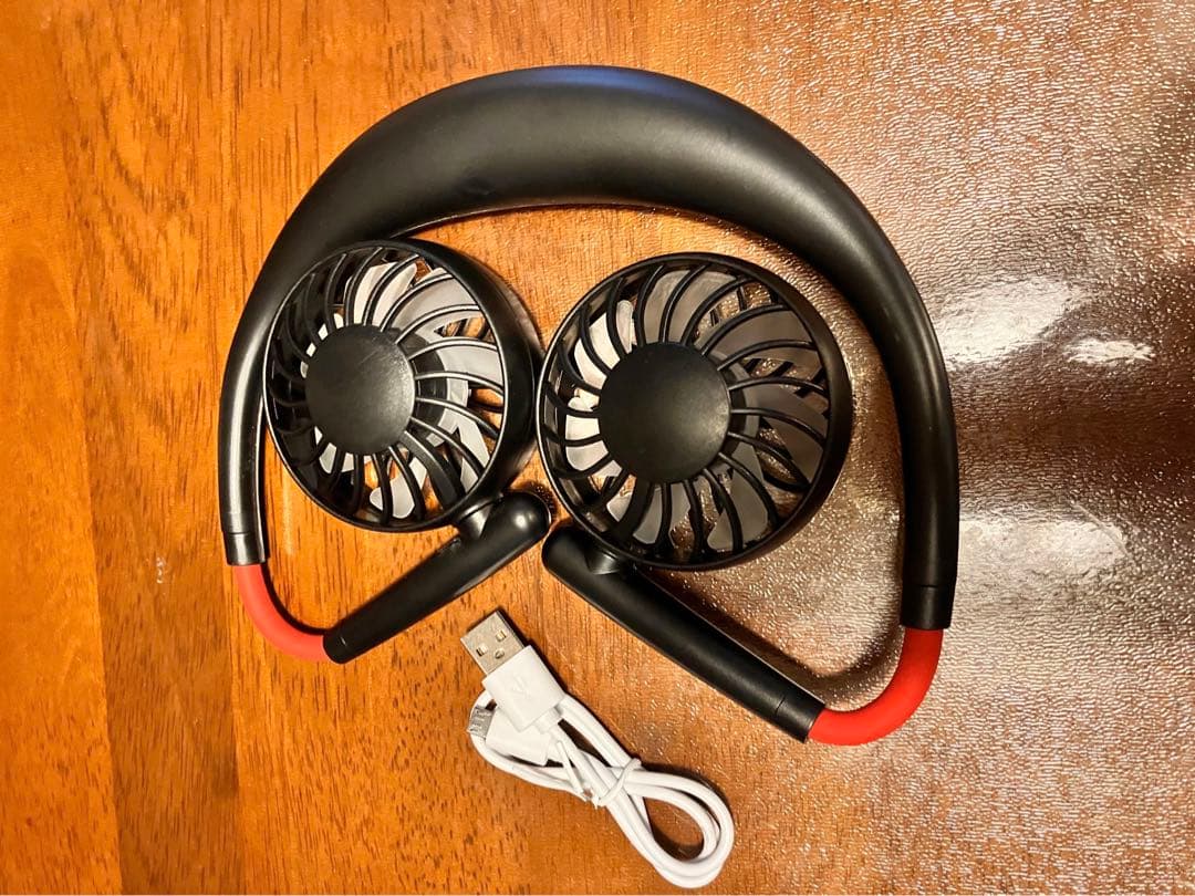 【２０個セット】首掛け扇風機 首掛けファン 携帯扇風機 卓上扇風機 ネックファン