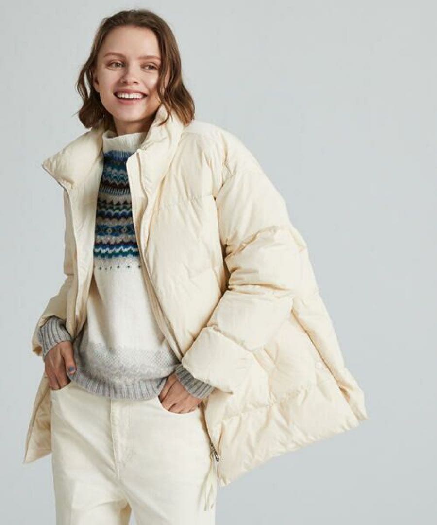 身幅63 トゥモローランド マカフィー ダウンコート ダウンジャケット 黒