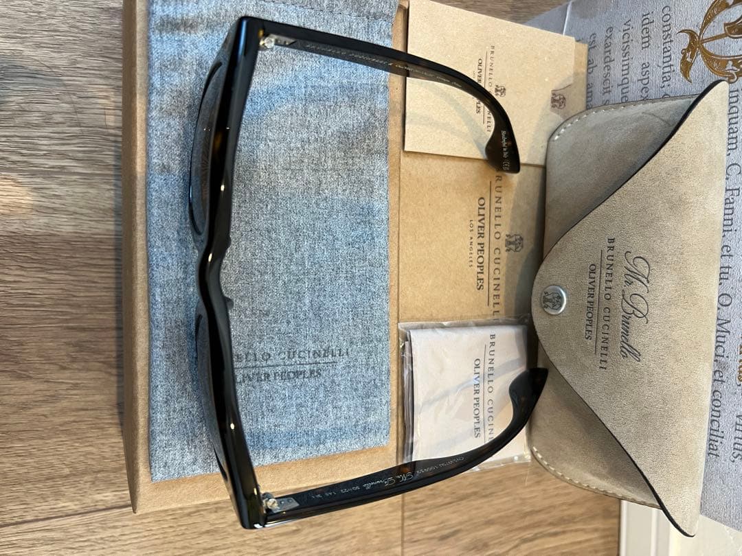【試着のみ】完売品 Oliver Peoples ×ブルネロクチネリ サングラス