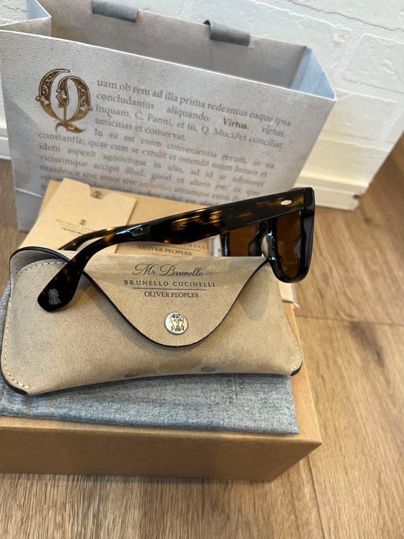 【試着のみ】完売品 Oliver Peoples ×ブルネロクチネリ サングラス