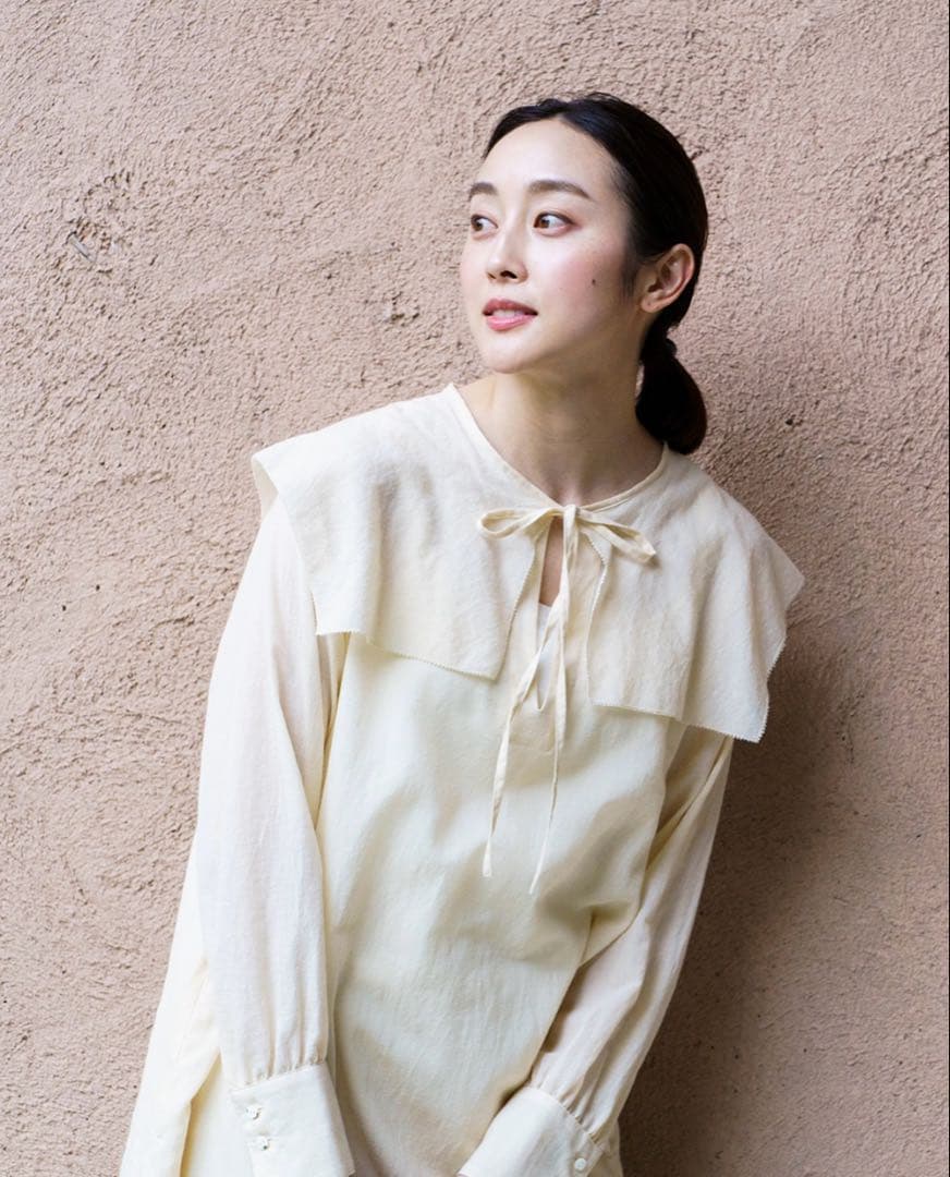 新品 PRISTINE プリスティン ジョーゼットセーラーカラーブラウス 長袖