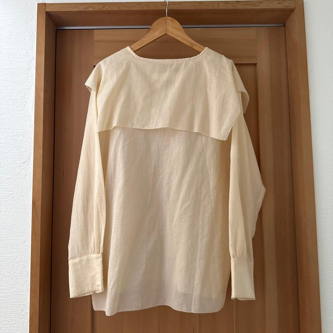 新品 PRISTINE プリスティン ジョーゼットセーラーカラーブラウス 長袖