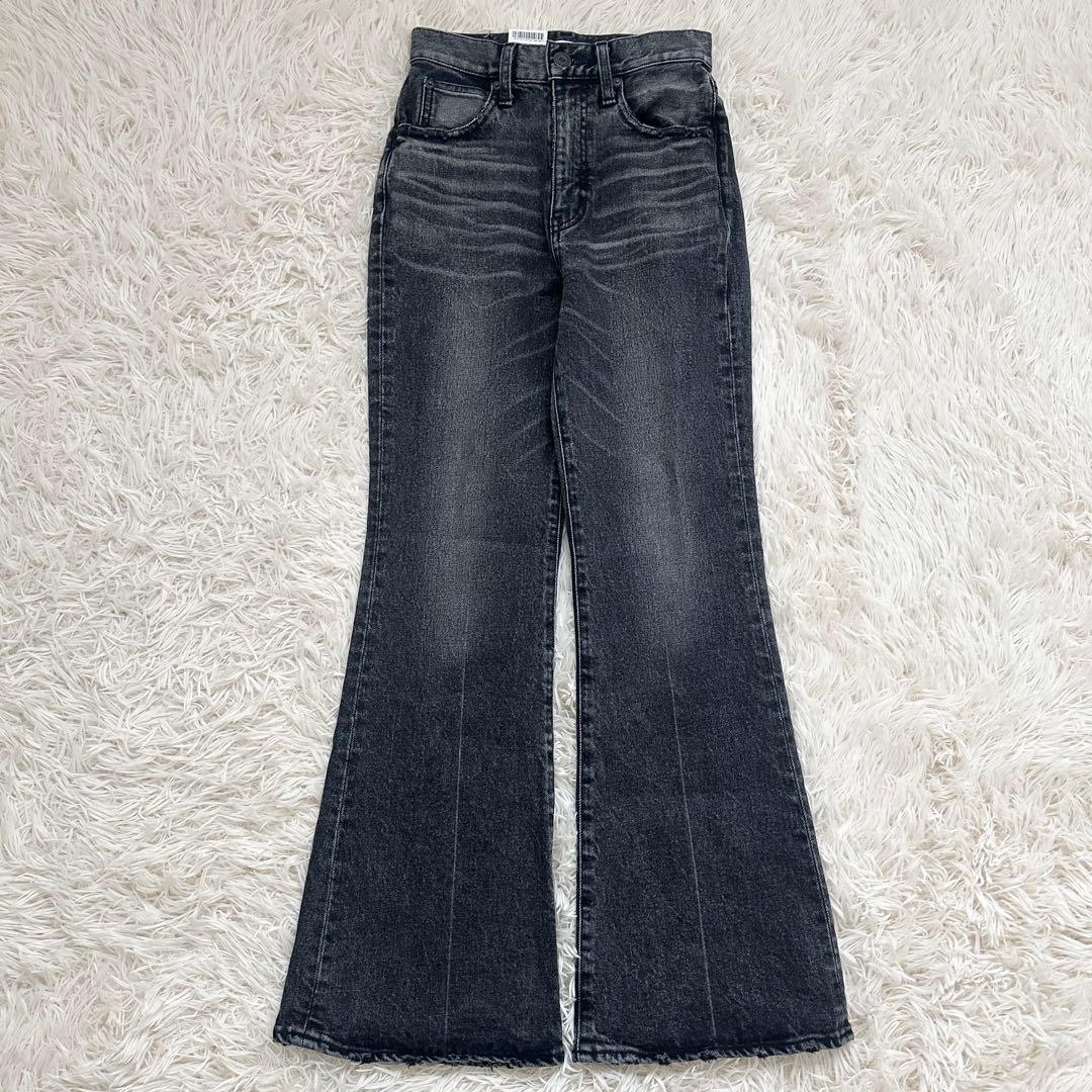 2024✨️moussy MVS FLARE デニムパンツ ストレッチ 黒 S