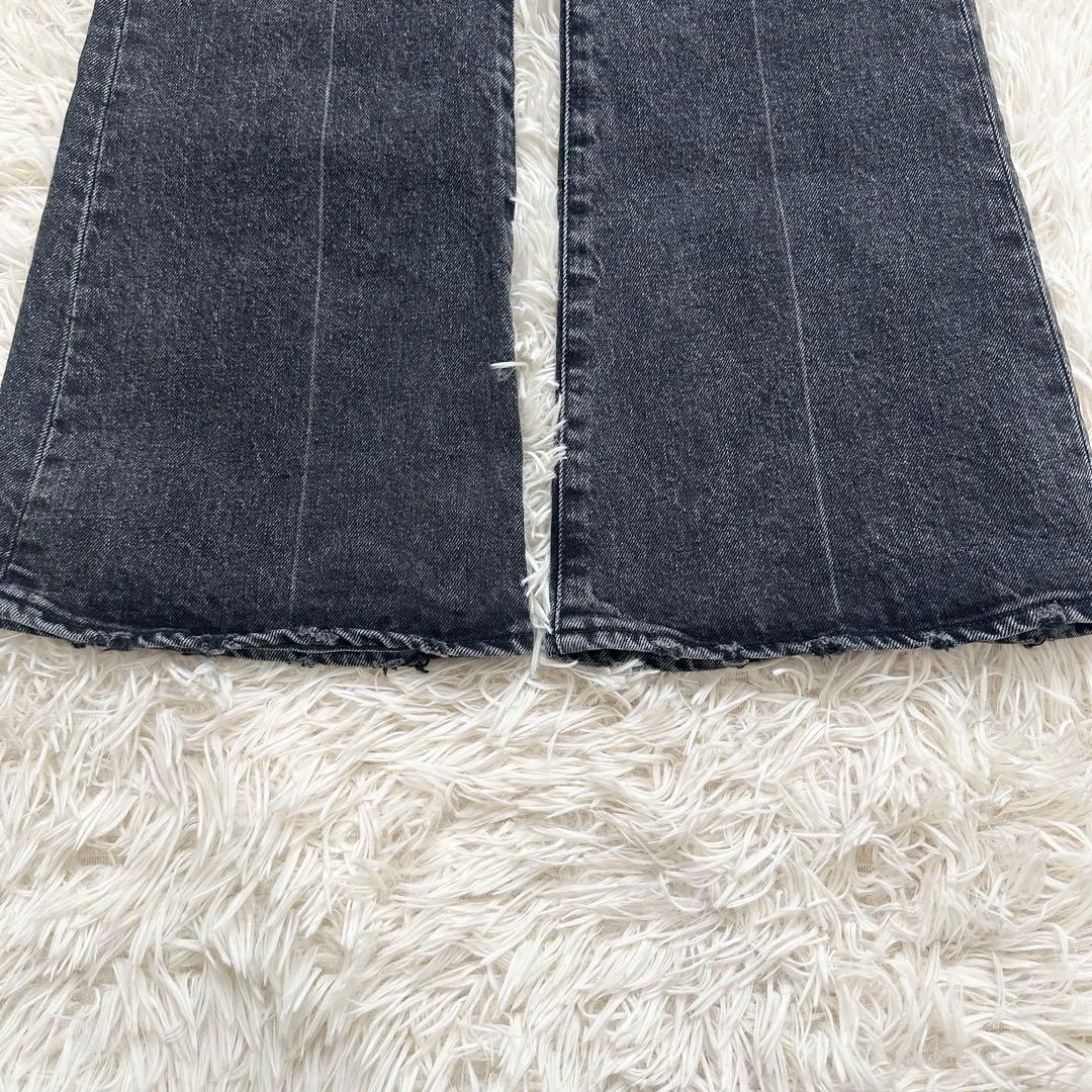 2024✨️moussy MVS FLARE デニムパンツ ストレッチ 黒 S