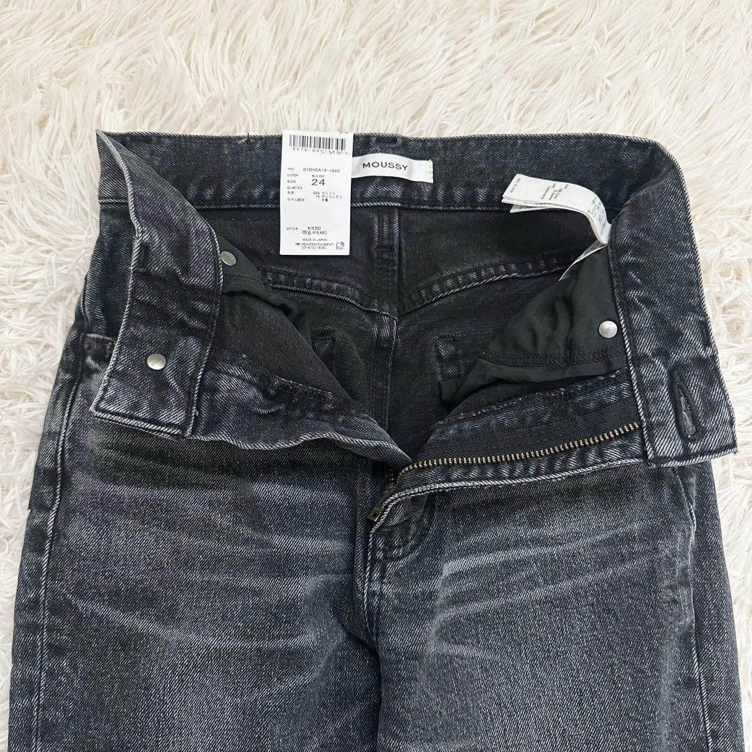 2024✨️moussy MVS FLARE デニムパンツ ストレッチ 黒 S