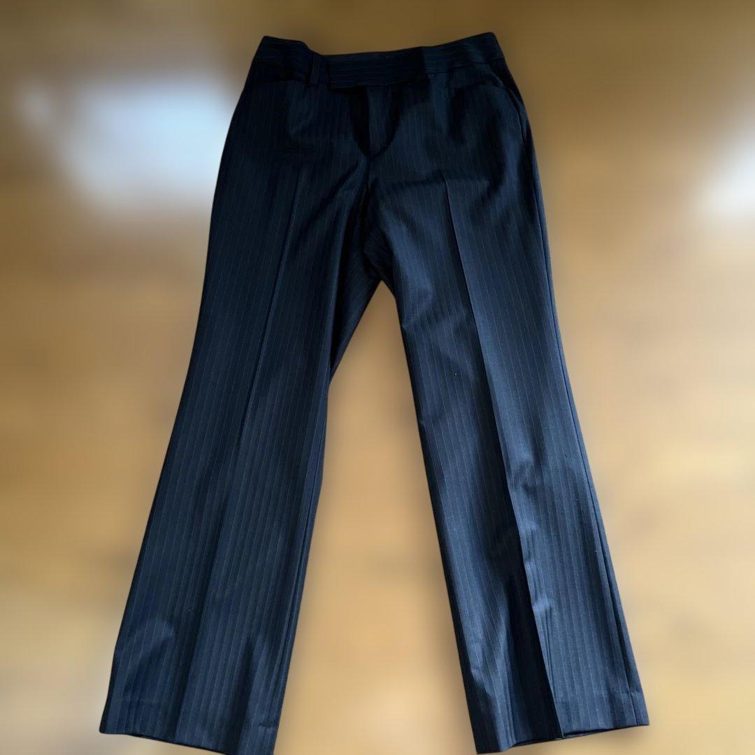 23 区　ストライプ ブラックスーツ サイズ44