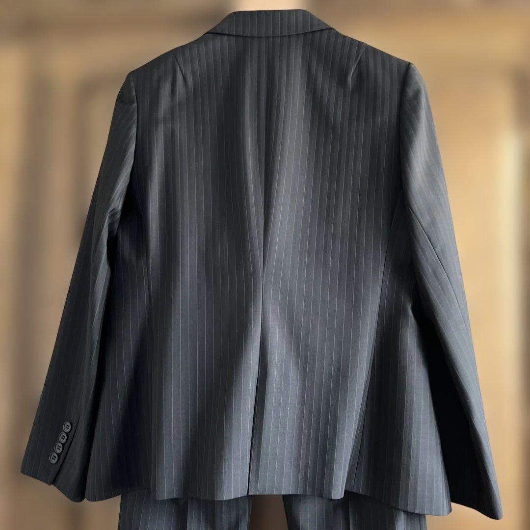 23 区　ストライプ ブラックスーツ サイズ44