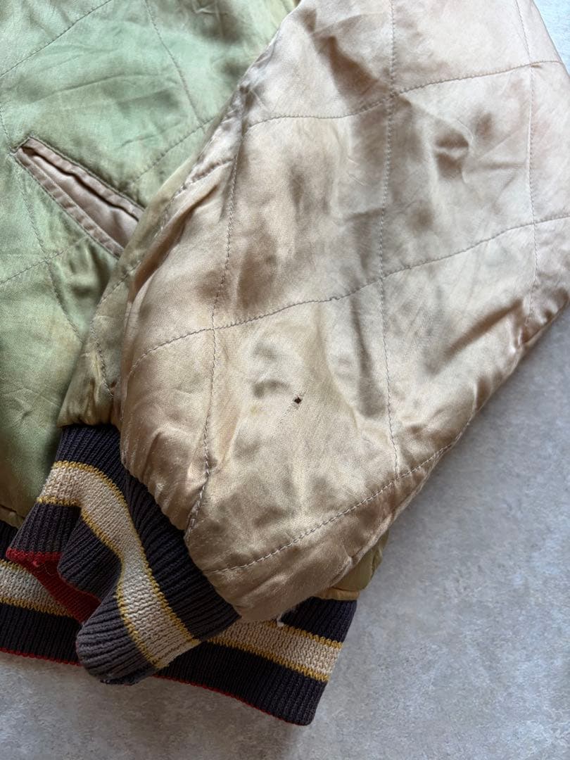 s*s様 80s ヴィンテージ リバーシブル 虎 刺繍 スカジャン M