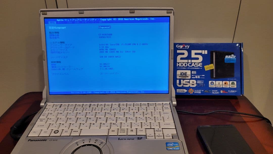 Let's note 本体＆新品外付 HDDケース&オフィス付き