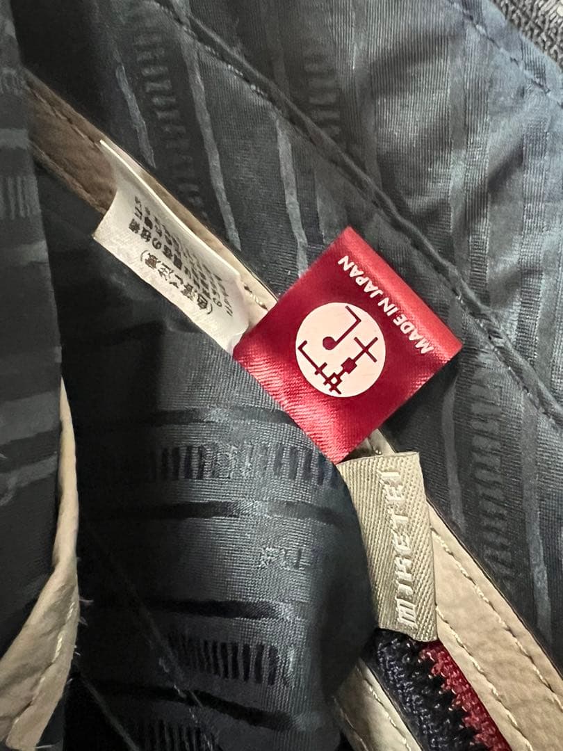 FUJITAKA フジタカ レザー ショルダーバッグ グレー