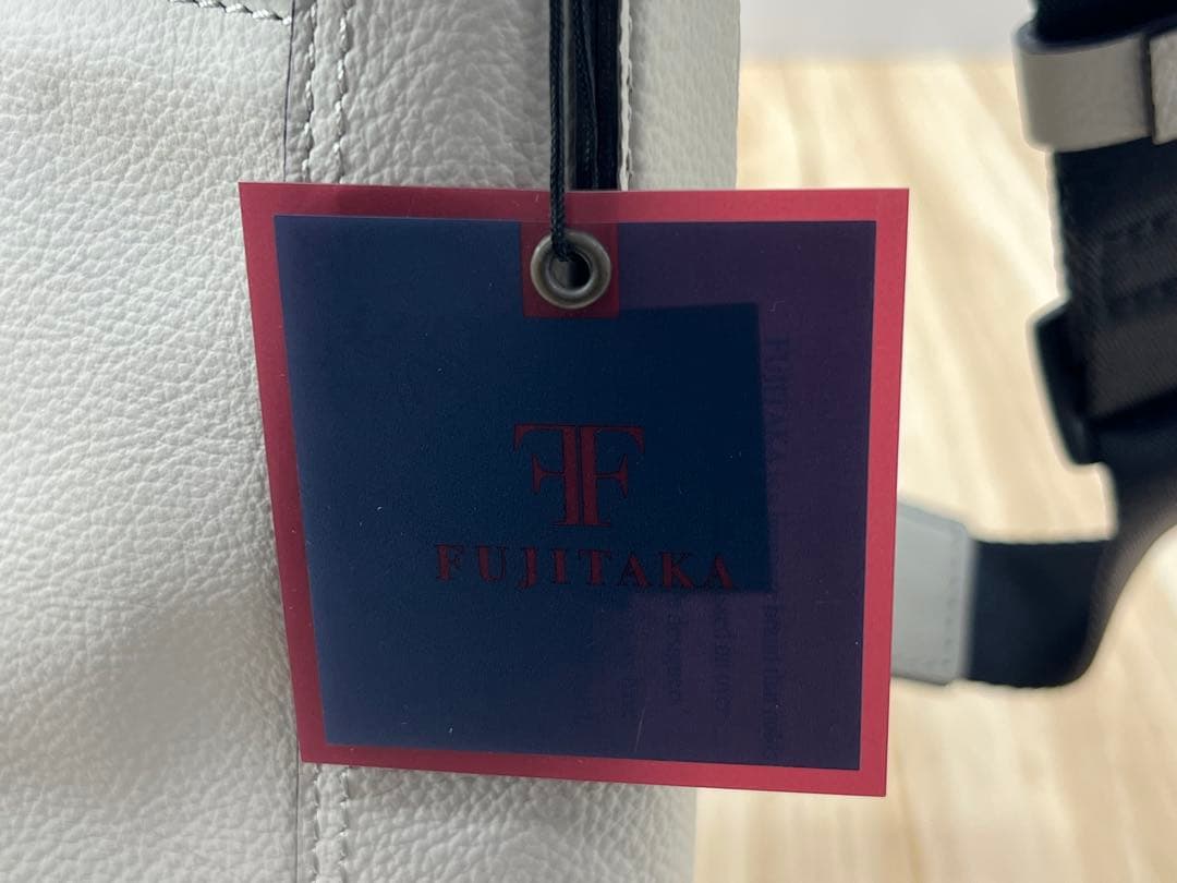 FUJITAKA フジタカ レザー ショルダーバッグ グレー