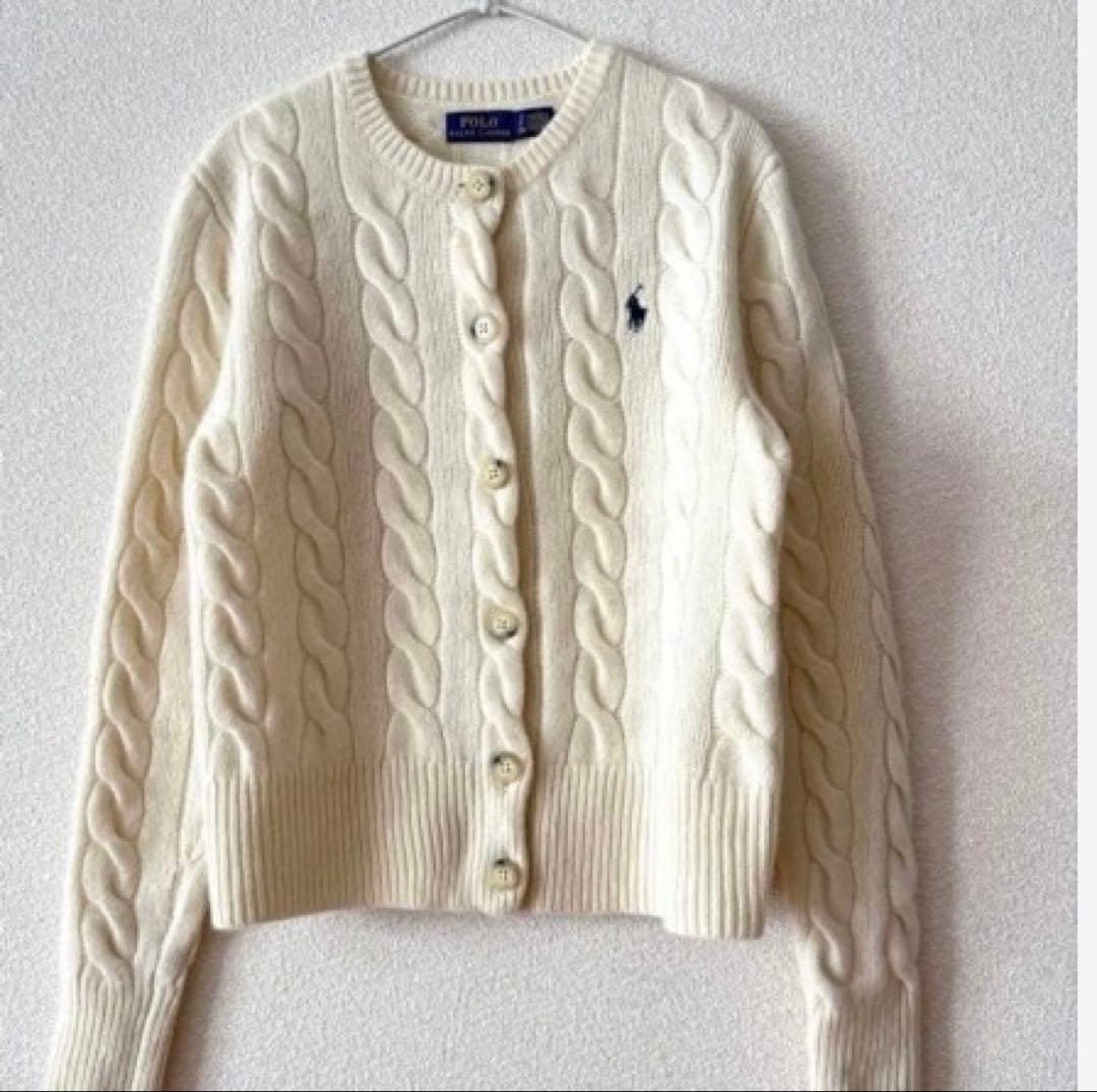 POLO RALPH LAUREN ケーブルニットカーディガン