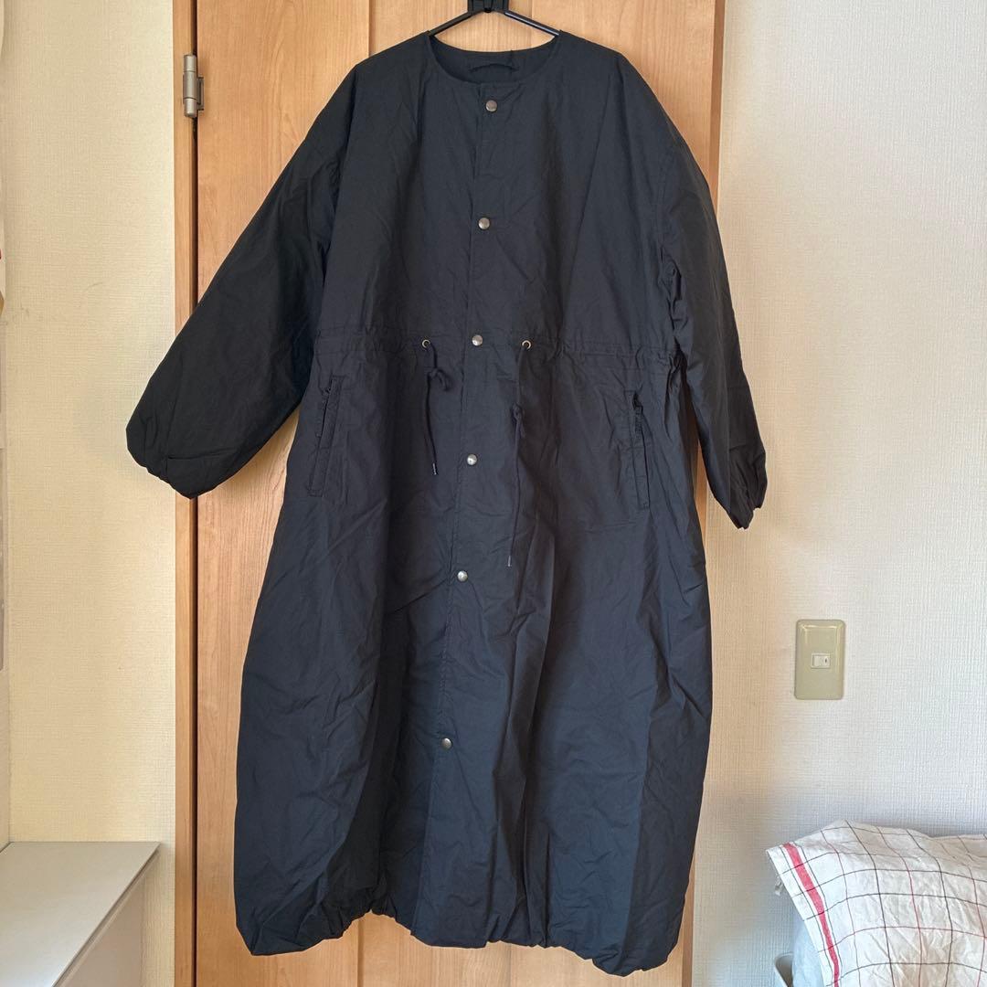 【未使用タグ付き】ソラモナポッシェ　ガスコート　ロング　ダウンジャケット　黒